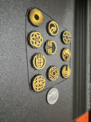 Epcot Pavilion Icon Tokens