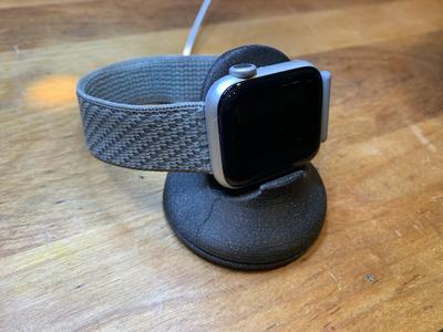Apple Watch Charging Dock, remixed to fit 41mm with sport band
