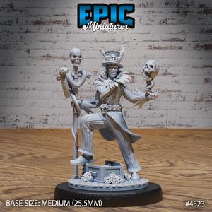 Soul Magician Voodo ‧ DnD Miniature ‧ Tabletop Miniatures ‧ Gaming Monster ‧ 3D Model ‧ RPG ‧ DnDminis ‧ STL FILE