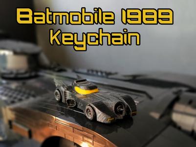 Batmobile 1989 Keychain (with working wheels)