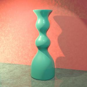 "wavy" beautiful jar decoration idea