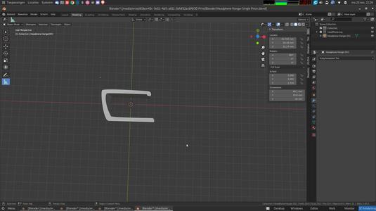 Headphone Hook (under desk)