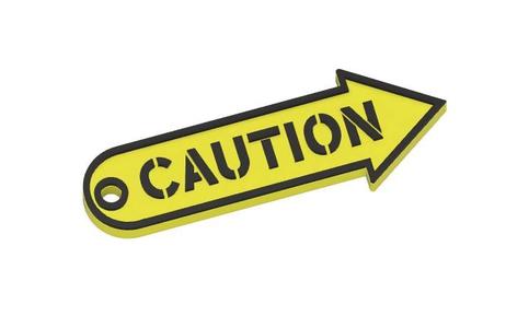 key chain caution