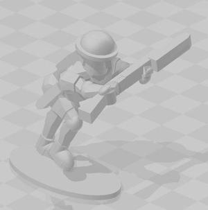 1-100 British 8th Army Infantry Charging