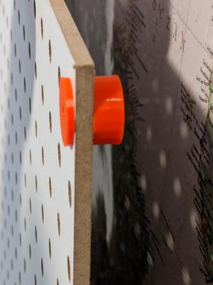 Pegboard Wall Mount Spacer with fitted through-washer