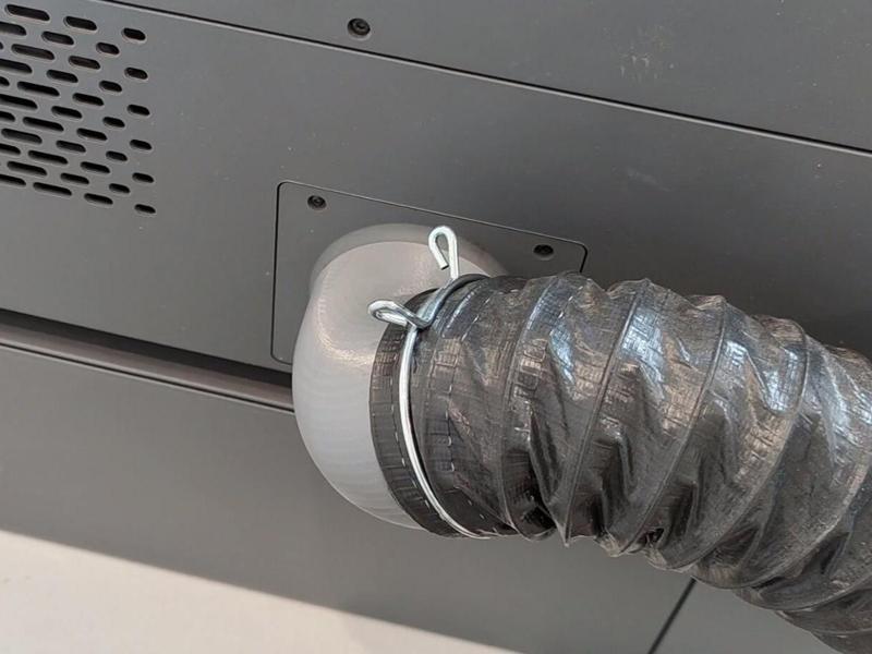 XTOOL-P2 Laser Cutter Rear Exhaust Pipe Straight Angle Elbow Modification