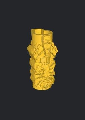 LIGHTER COVER CLIPPER STONE MASK PRINT IN PLACE EASY PRINT WITHOUT SUPPORTS GRINDERKING...FDM - SLA .
