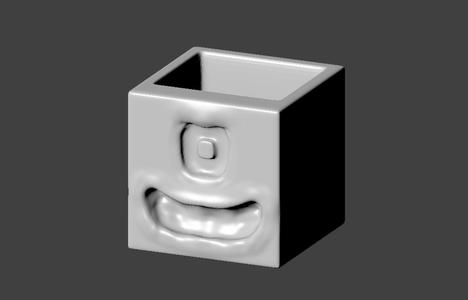 Pot Monster Cyclops Cube Halloween