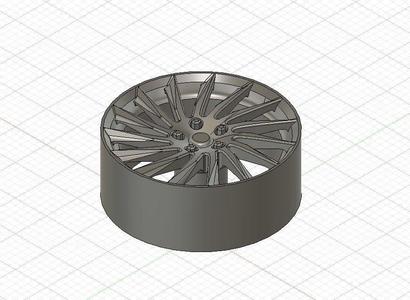 Alfa Romeo Giulietta Turbine Wheel and Tire 3D Model STL and STP 3D print model