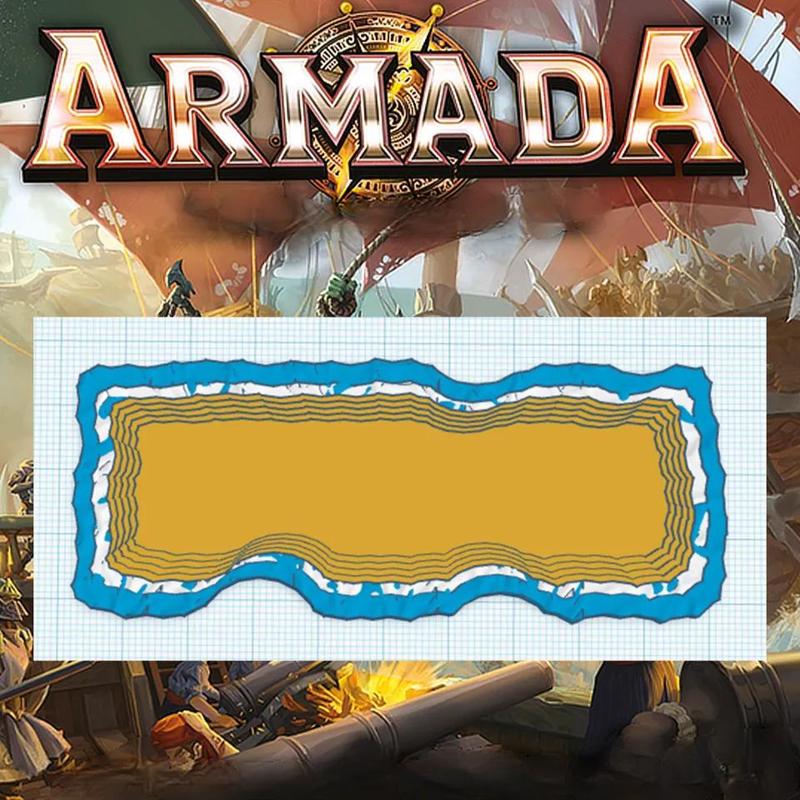 Mantic Armada Island Terrain - Medium Sandbanks   