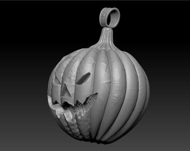 Halloween pumpkin locket