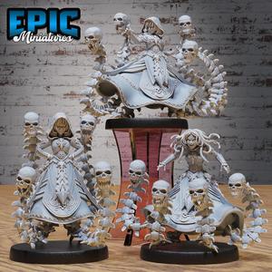 Gnome Lich Queen Set ‧ DnD Miniature ‧ Tabletop Miniatures ‧ Gaming Monster ‧ 3D Model ‧ RPG ‧ DnDminis ‧ STL FILE