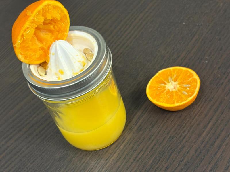 Clementine press for mason jar
