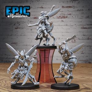 Insect Warrior Set ‧ DnD Miniature ‧ Tabletop Miniatures ‧ Gaming Monster ‧ 3D Model ‧ RPG ‧ DnDminis ‧ STL FILE
