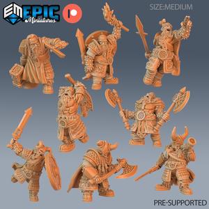 Dwarf Army Set ‧ DnD Miniature ‧ Tabletop Miniatures ‧ Gaming Monster ‧ 3D Model ‧ RPG ‧ DnDminis ‧ STL FILE