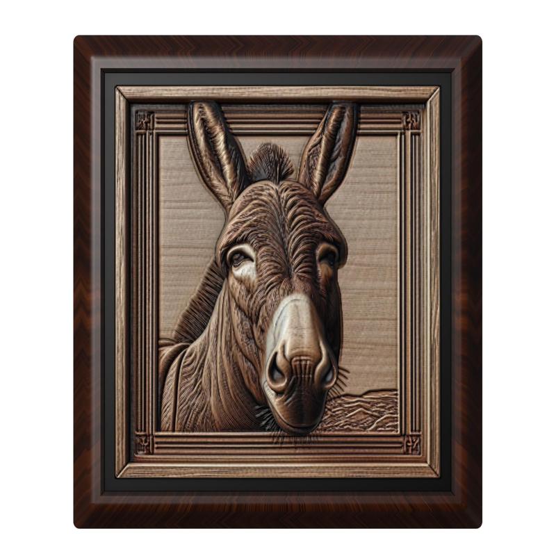 Donkey animal wall art relief wall decor