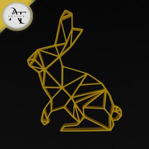  Rabbit - Geometric - 2D Wall Art Decor