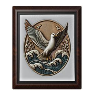 Seagull animal wall art relief wall decor