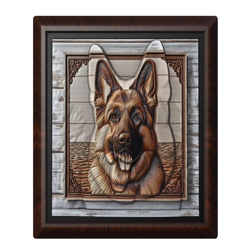 Dog German Shepherd animal wall art relief wall decor