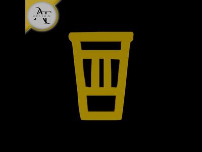 Simple Coffee Cup Symbol - 2D Art