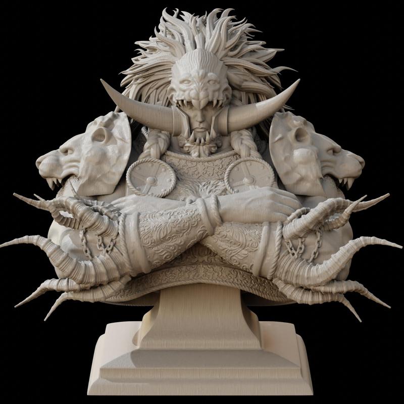 PROMISED CONSORT RADAHN Elden Ring Bust STL Model Print Fan Art