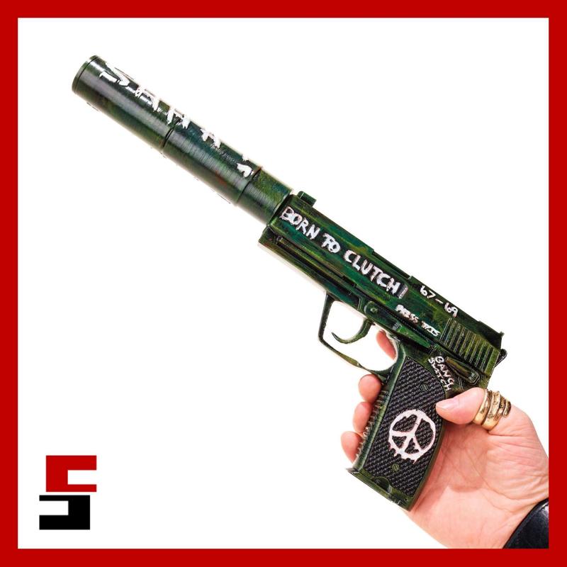 USPS Flash Back Counter-Strike CS 2 GO Prop Replica Pistol Weapon Gun