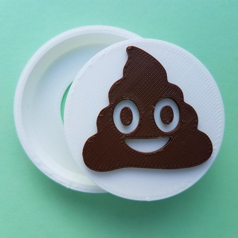 Poop Emoji Snap Badge