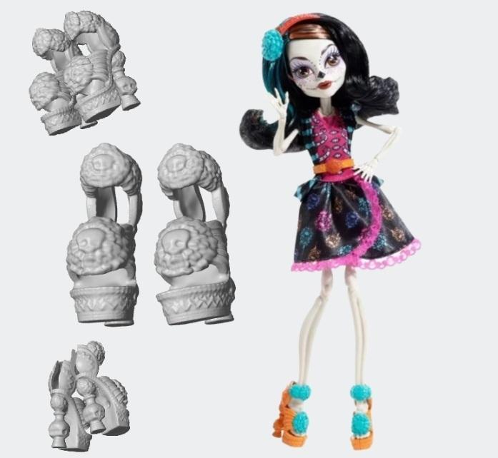 Skelita Calaveras, Scary Art, Monster High.