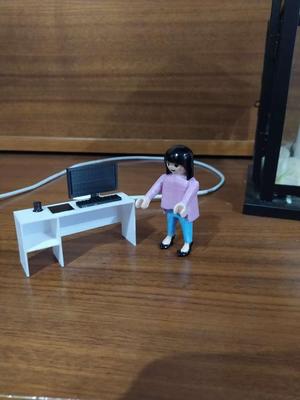 silla y escritorio playmobil