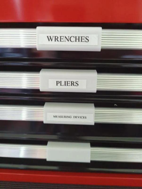 Craftsman Drawer Label Clip   