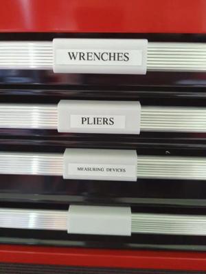 Craftsman Drawer Label Clip   