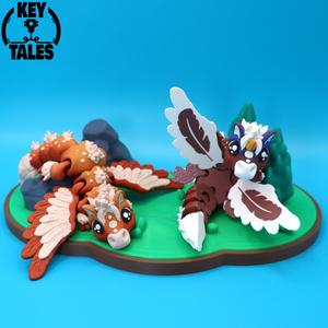 The Dragon Elios & Diorama + Unicorn (keychain, mini, standard)