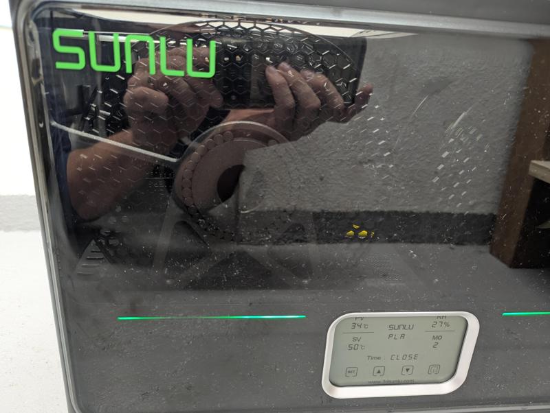 Sunlu S4 FilaDryer spool filament antiblock bearing adapter