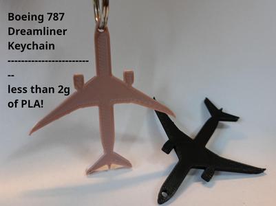 Boeing 787 Dreamliner keychain