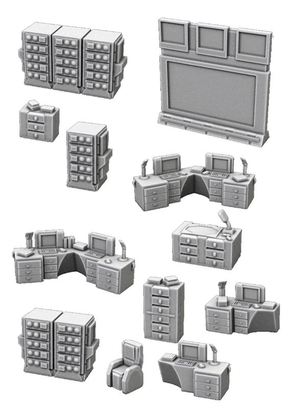 Sci-fi Police Station