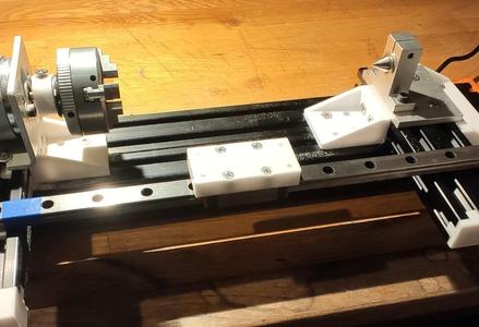wood tool grip linear rail mount