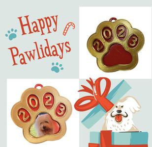 Dog paw ornament/photoframe