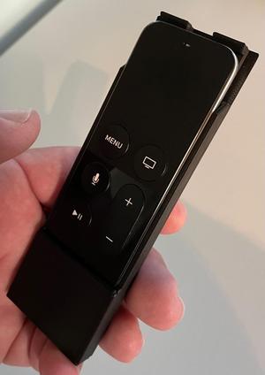 Apple TV remote with AirTag slot