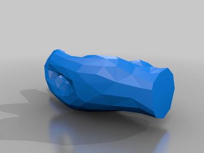 Okay sign low poly hand