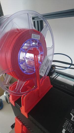 Bar to prevent spool from being pulled