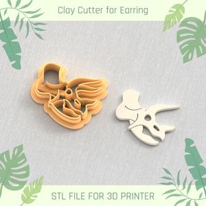 Scull Triceratops POLYMER CLAY CUTTER