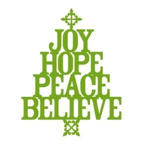 Christmas Joy Ornament Tree