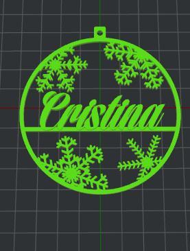 Ornament Name Cristina