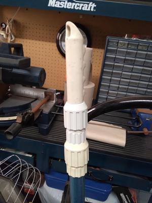 Threaded fittings for extensible pool bar