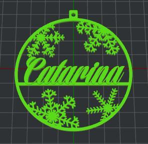 Ornament Name Catarina