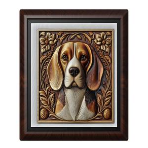 Dog Beagle animal wall art relief wall decor
