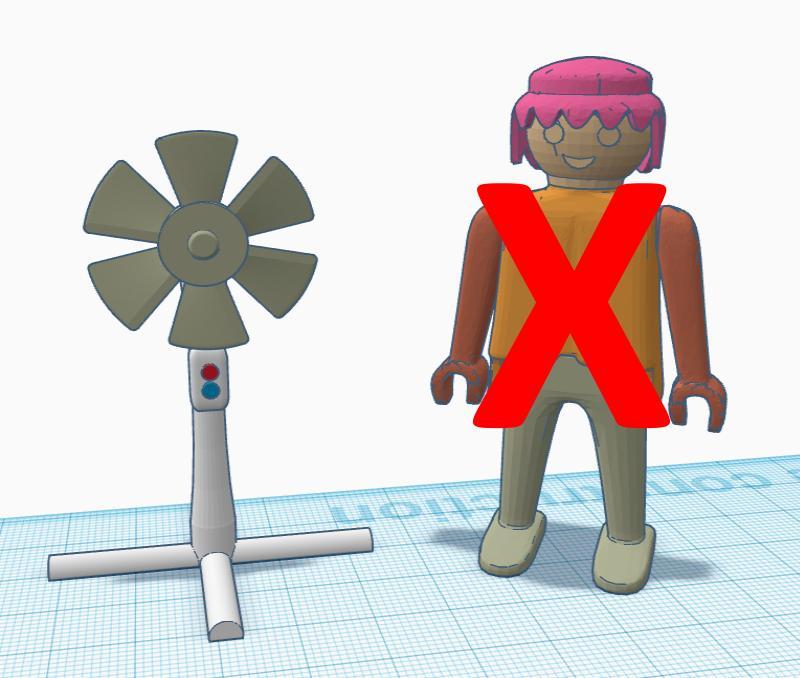 free-standing fan ( palymobil size )