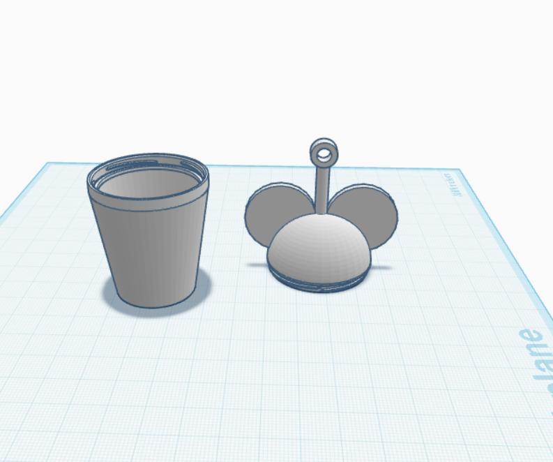 Disney Mouse Ear Cup Keychain
