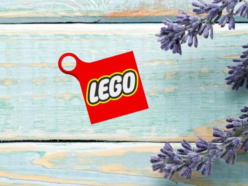 Brick Logo L.E.G.O. keychain