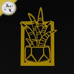 Cactus in pot - 2D Wall Art Decor